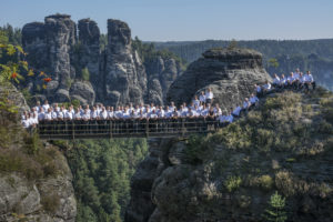 Bild: Die Bergfinken auf der Felsenburg Neurathen