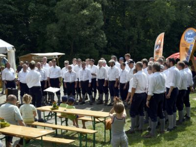 Die Bergfinken zum Tag des Umgebindehausses an der SBB-Hütte in Saupsdorf, am 27. Mai 2018 (c) by bf lyber