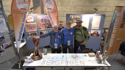 Bergfinken beim 15. Bergsichten Filmfestival 2018 Unser 1. Messestand ... Foto: LyBer