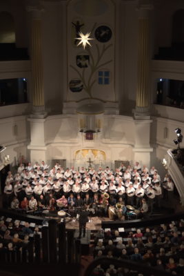 Weihnachtskonzert der Bergfinken in der Annenkirche mit Banda Internationale; Dresden, 07. 12. 2018