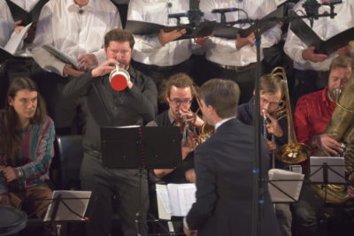 Weihnachtskonzert der Bergfinken in der Annenkirche mit Banda Internationale; Dresden, 08. 12. 2018