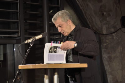 Dr. Peter Ufer, zur Buchvorstellung "100 Jahre Bergfinken" am 16.01.2020 im Dresdener Bärenzwinger