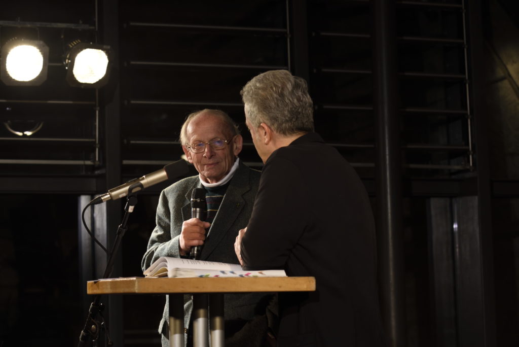 Uli Voigt im Gespräch mit Dr. Peter Ufer, zur Buchvorstellung "100 Jahre Bergfinken" am 16.01.2020 im Dresdener Bärenzwinger